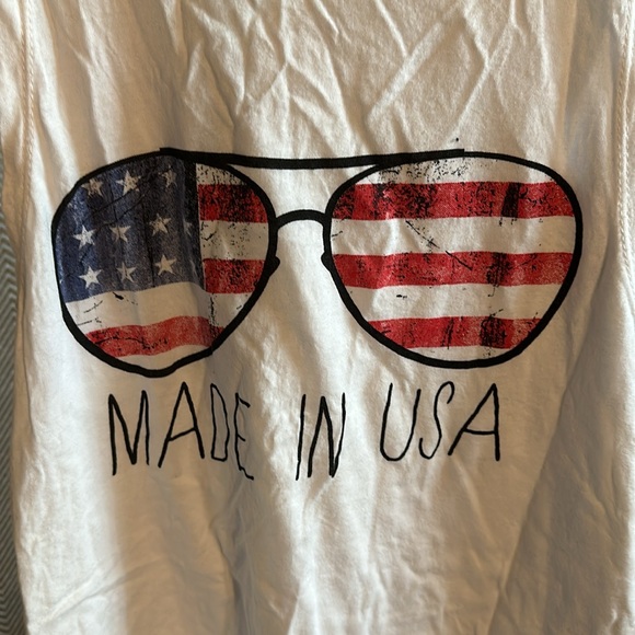 Made in USA white tank top size small - Picture 2 of 4